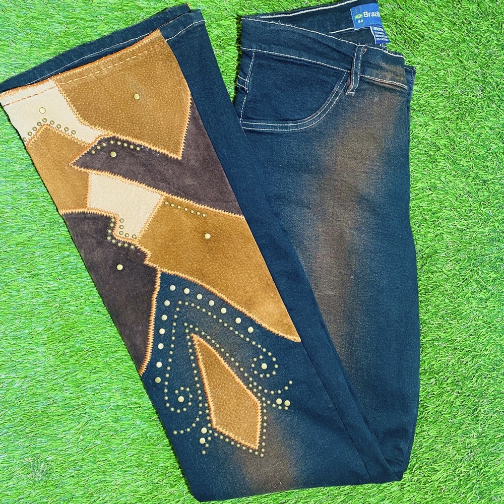 70s Patchwork Jeans